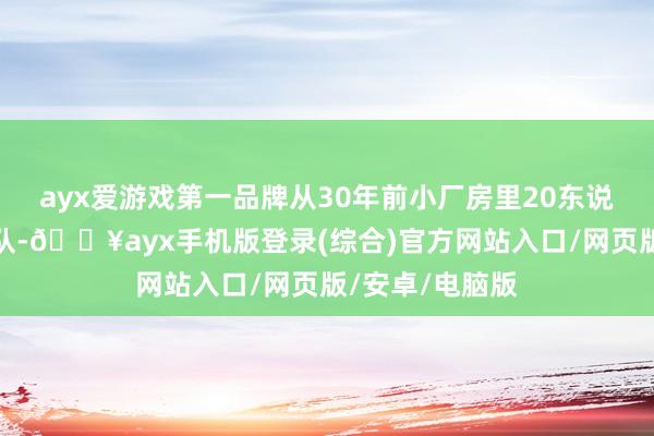 ayx爱游戏第一品牌从30年前小厂房里20东说念主的创业团队-🔥ayx手机版登录(综合)官方网站入口/网页版/安卓/电脑版